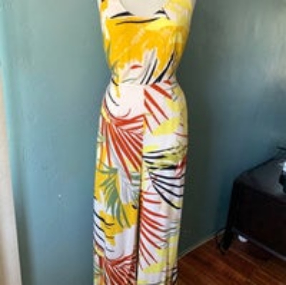 NWT Tropical Print Jumpsuit